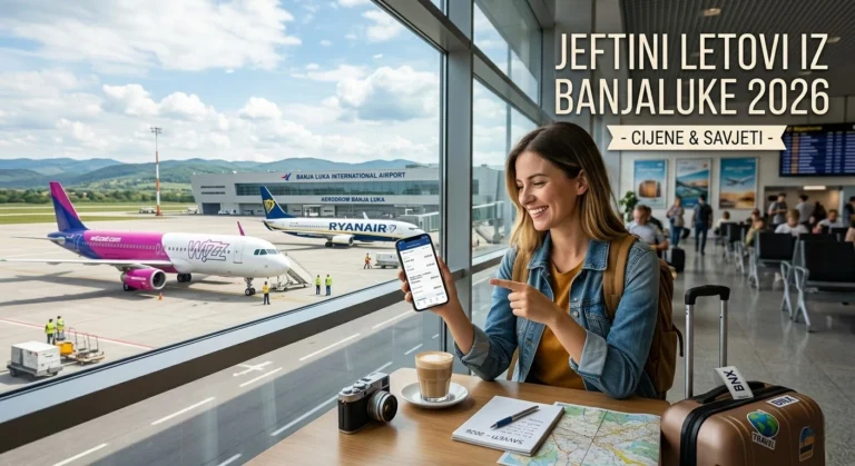 Jeftini letovi iz Banja Luke (BNX) – Povoljne avio karte 2026.