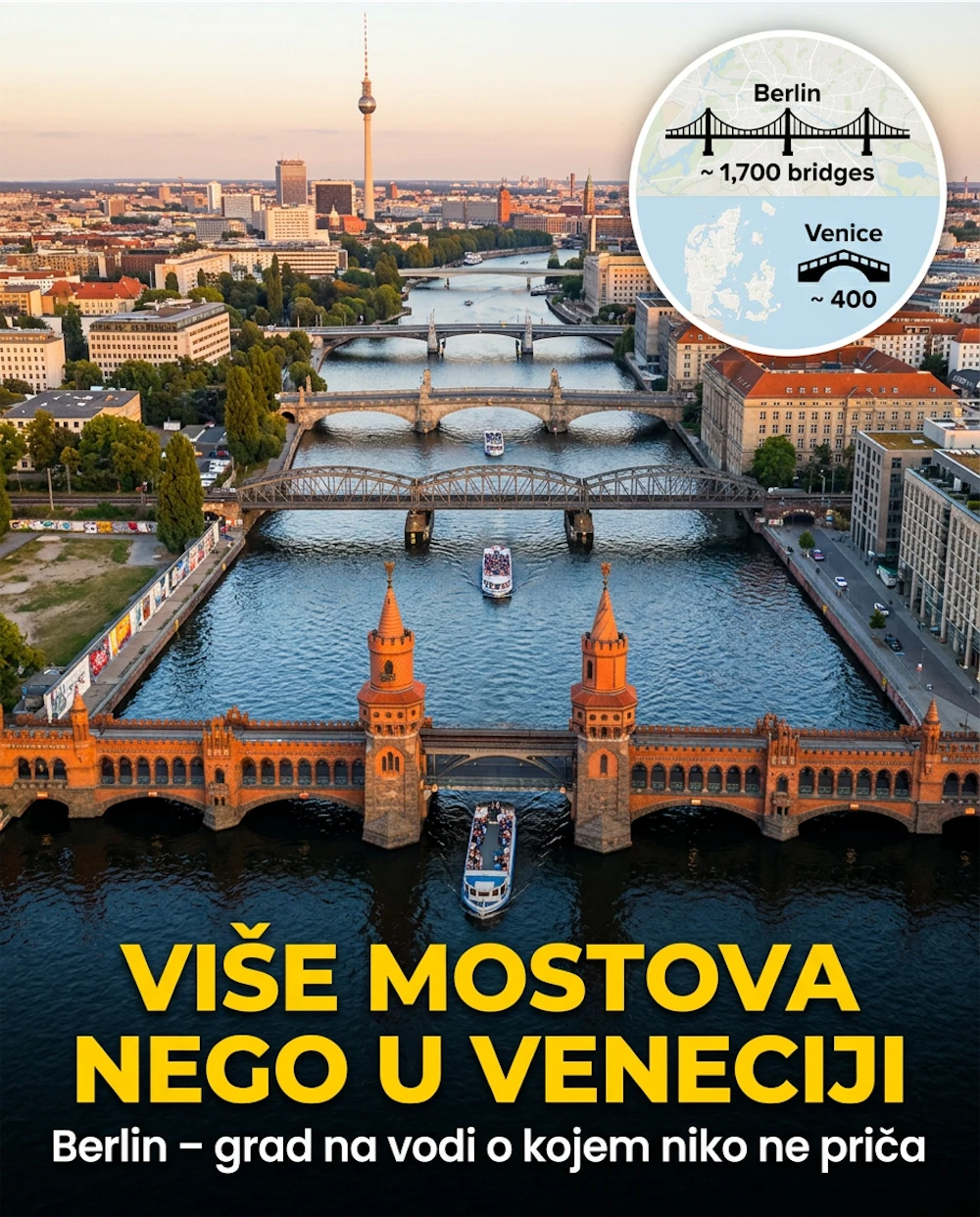 Zanimljivosti o Berlinu: Zašto u gradu postoje više mostova nego u Veneciji