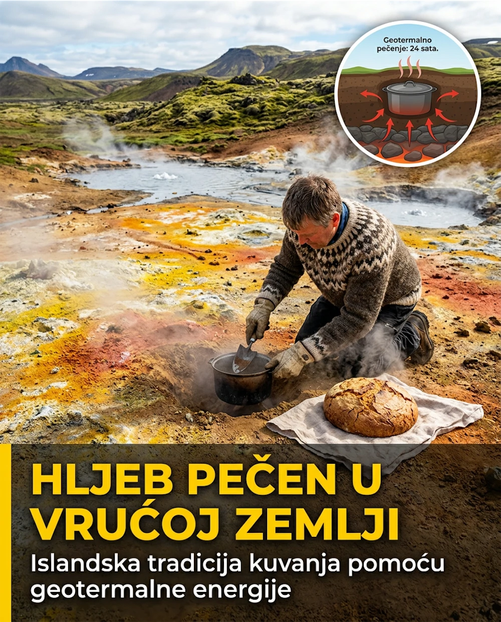 Geotermalna čuda Islanda: Kako Islanđani peku hljeb zakopavajući ga u vruću zemlju
