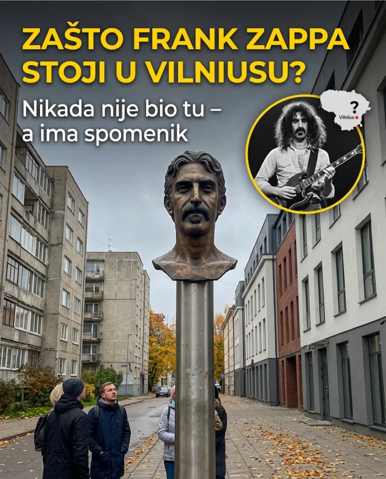 Misterije Vilniusa: Šta predstavlja čudni kip Franka Zappe u gradu u kojem on nikad nije bio