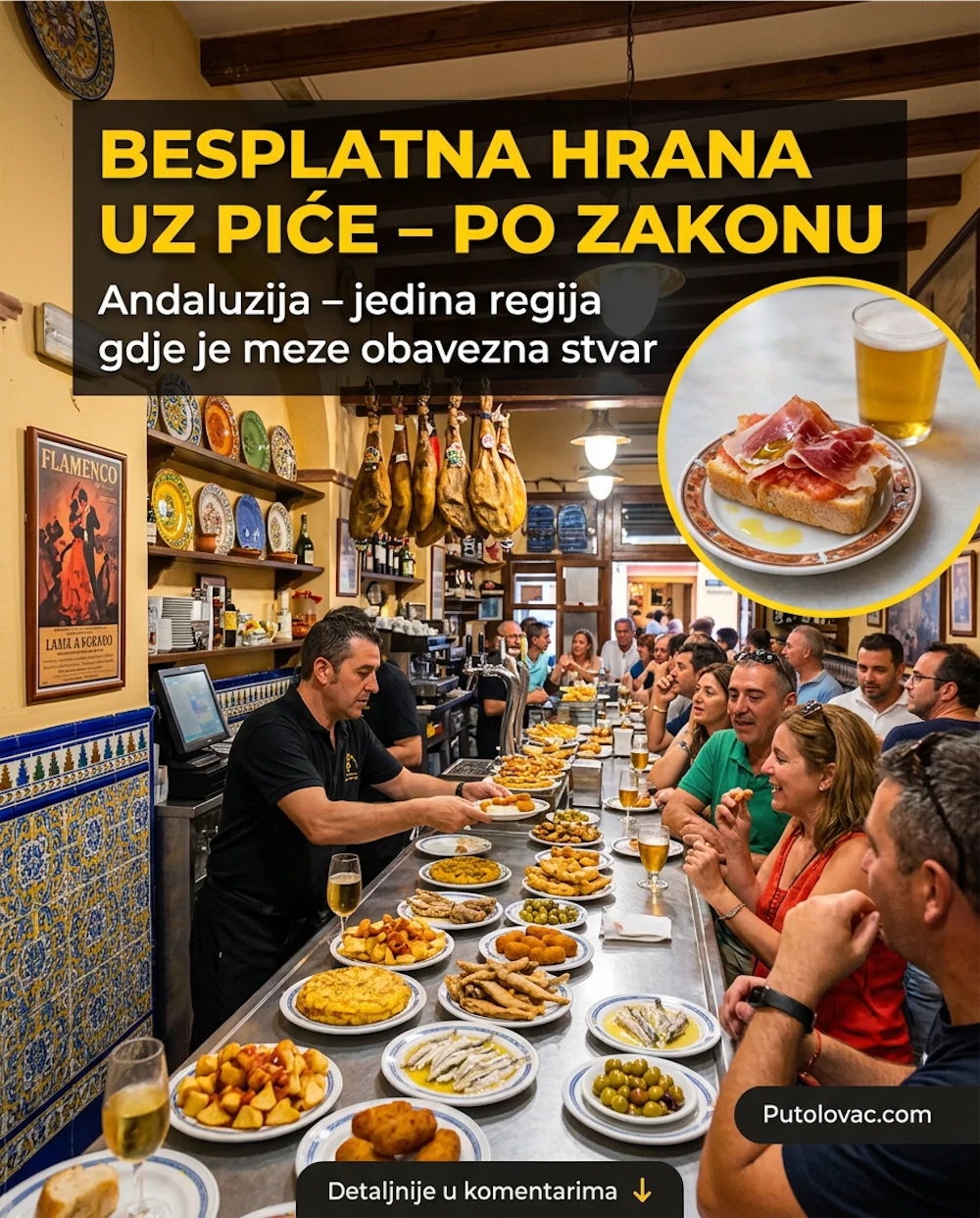 Zanimljivosti o Andaluziji: Zašto je ovo jedina regija gdje je meze uz piće stvar zakona a ne volje