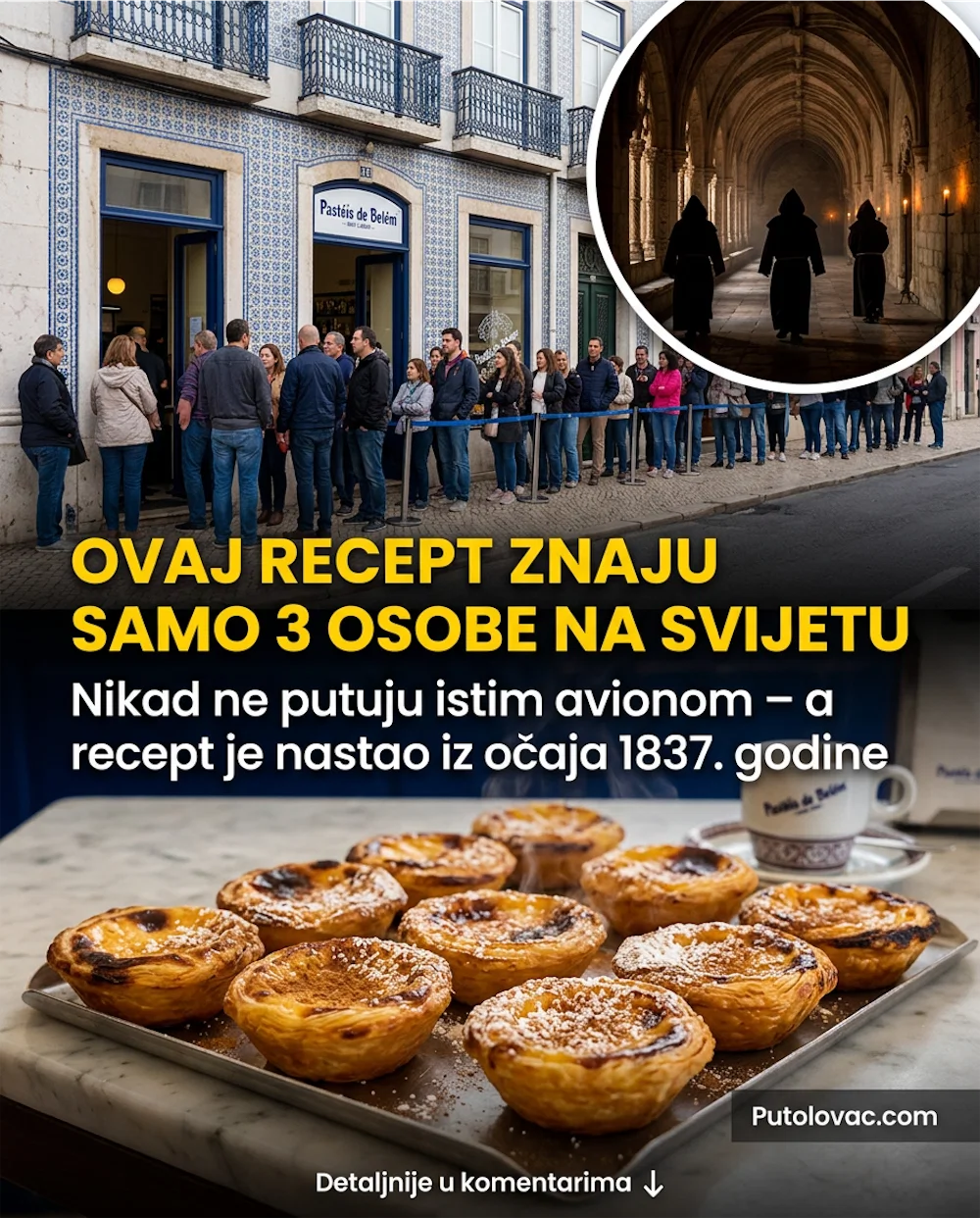 Putovanje u Lisabon: Tajna recepta za čuveni Pastel de Nata koju znaju samo tri osobe