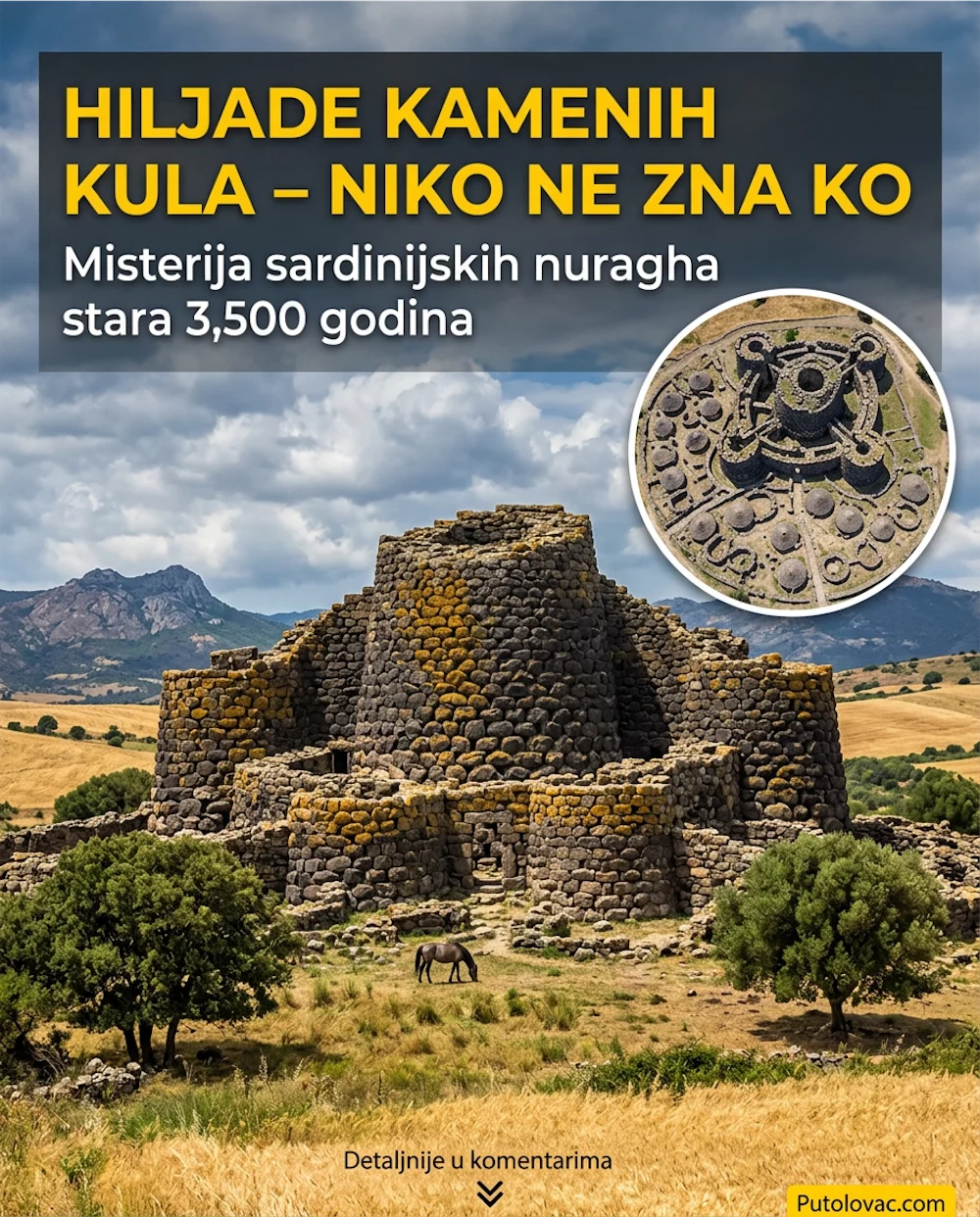 Misterije Sardinije: Ko je sagradio hiljade kamenih kula koje niko ne može objasniti