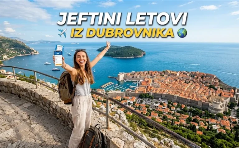 Jeftini letovi iz Dubrovnika (DBV) – Vodič za letove u 2026.