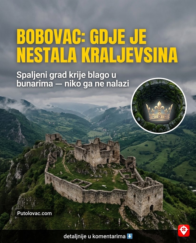 Bobovac je bio najčuvaniji grad bosanskih kraljeva, a danas na tom mjestu raste samo korov koji čuva neviđeno blago
