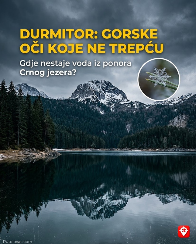 Crno jezero na kojem snijeg pada i u junu, a voda mijenja boju iz zelene u crnu