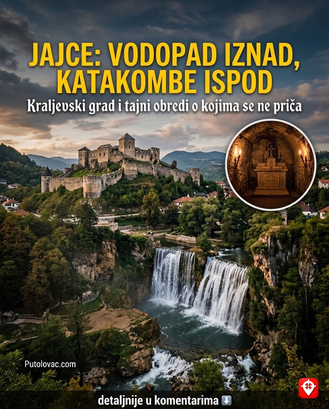 Grad Jajce ima vodopad u samom centru, ali ispod njegovih ulica se nalaze katakombe koje su služile za obrede o kojima se ne priča