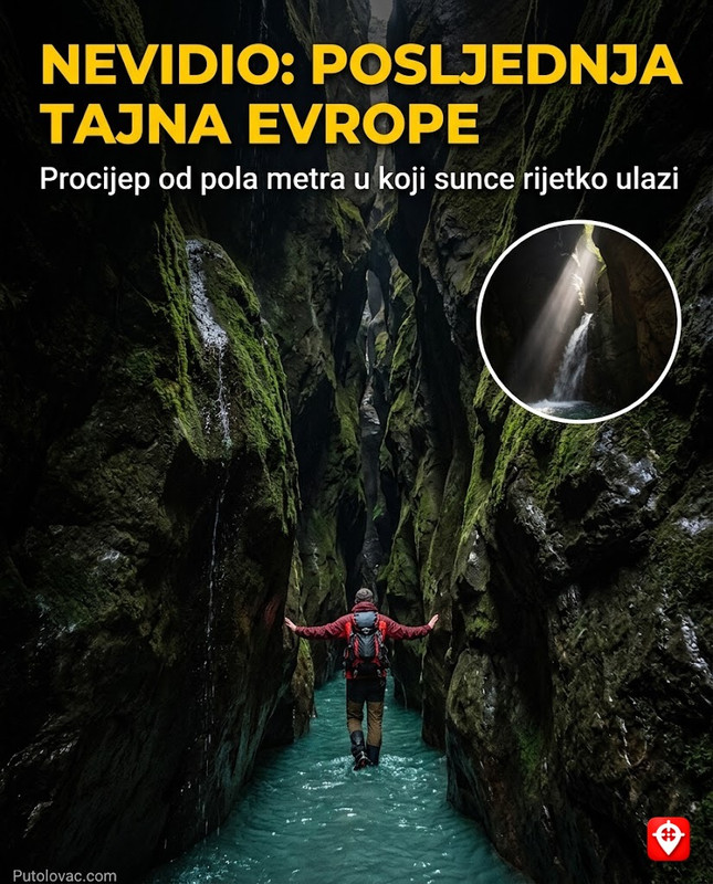 Kanjon u kojem sunce dopire do dna samo par sati dnevno, a voda je hladna i usred avgusta