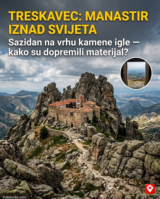 Manastir u stijeni do kojeg se stiže samo uskim puteljkom iznad ambisa