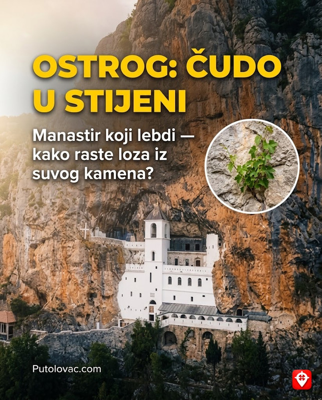Manastir uklesan u vertikalnu stijenu koji izgleda kao da lebdi između neba i zemlje