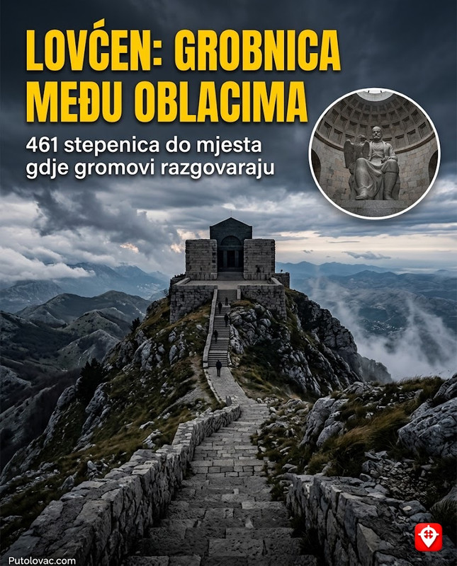 Mauzolej na vrhu planine do kojeg vodi 461 stepenica kroz utrobu kamena