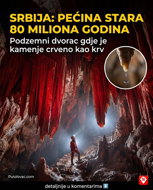 Resavska pećina: Podzemni dvorac i okamenjena krv stara 80 miliona godina
