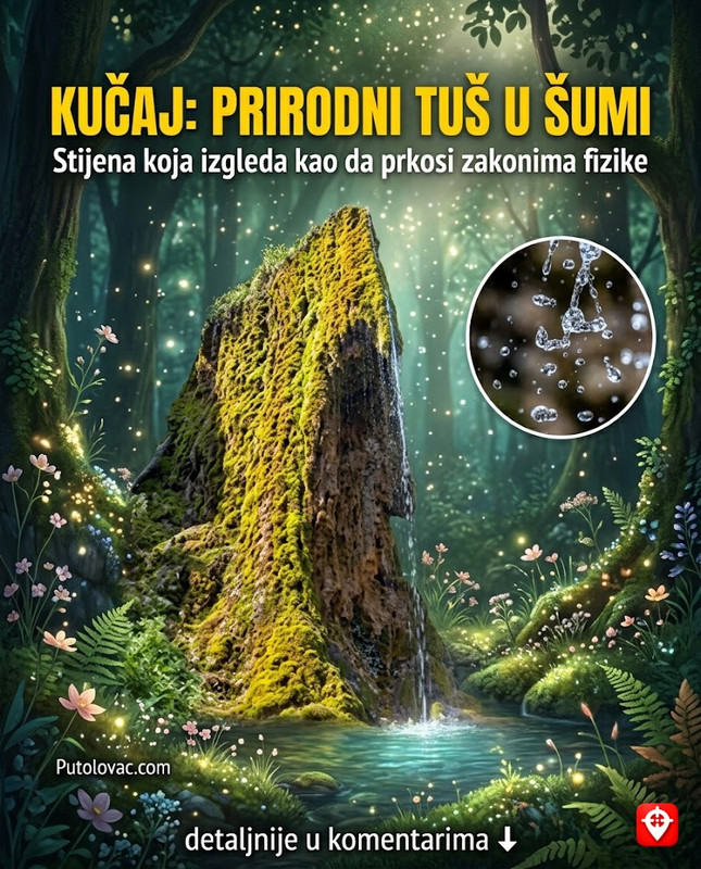 Prirodni tuš usred divljine koji izgleda kao da prkosi svim zakonima fizike