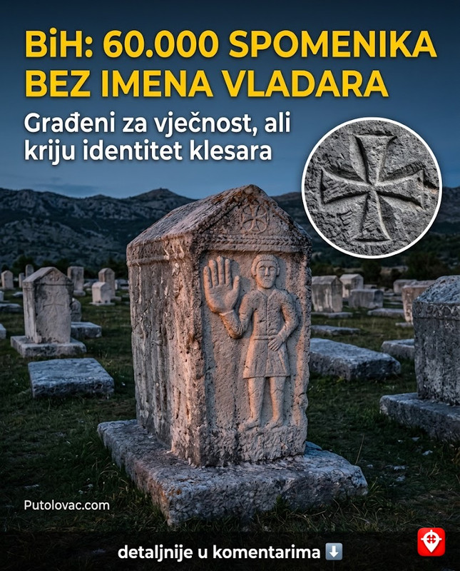 Stećci su prekriveni simbolima ruku i sunca, ali na 60.000 spomenika nećete naći nijedno ime srednjovjekovnog vladara