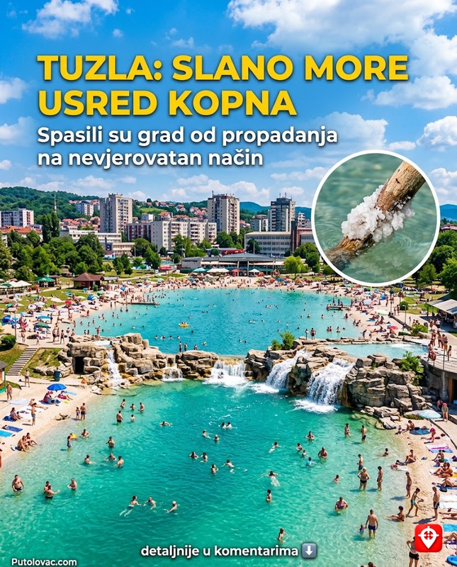 Tuzla ima slana jezera u centru grada, ali ona nisu nastala zbog turizma već kao pokušaj da se grad spasi od propadanja