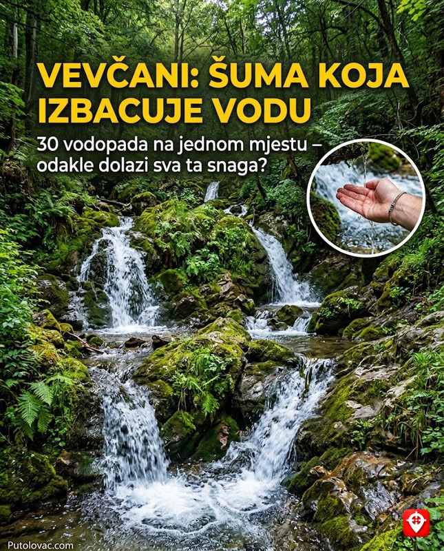 Voda koja izbija iz kamena i stvara 30 vodopada usred guste šume