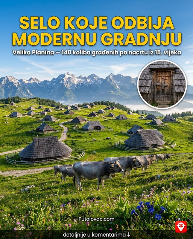 Na slovenačkoj planini stoji 140 drvenih koliba: Pastiri ih grade na isti način već 600 godina i odbijaju svaki moderniji nacrt