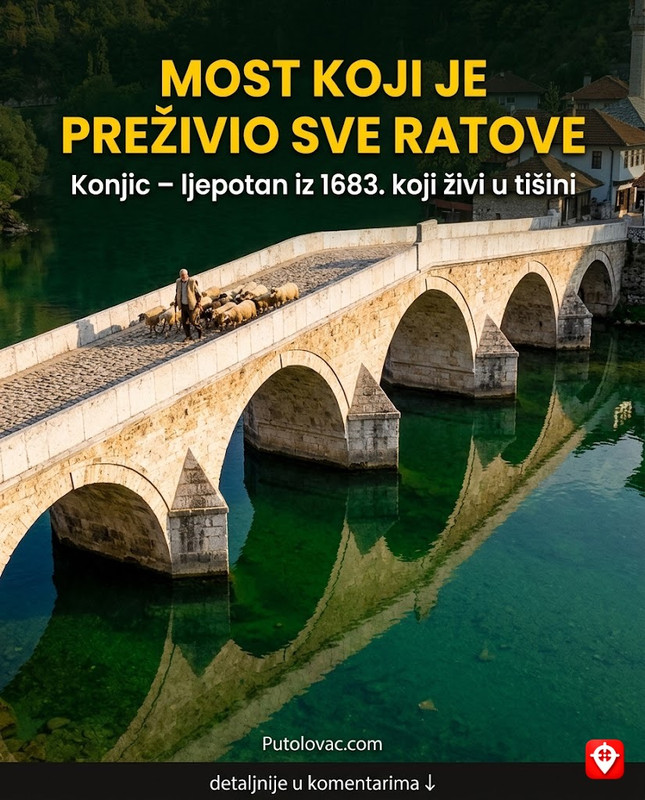 Most star 340 godina preživio je sve ratove na Balkanu — danas ga prelaze samo ovce i jedan starac