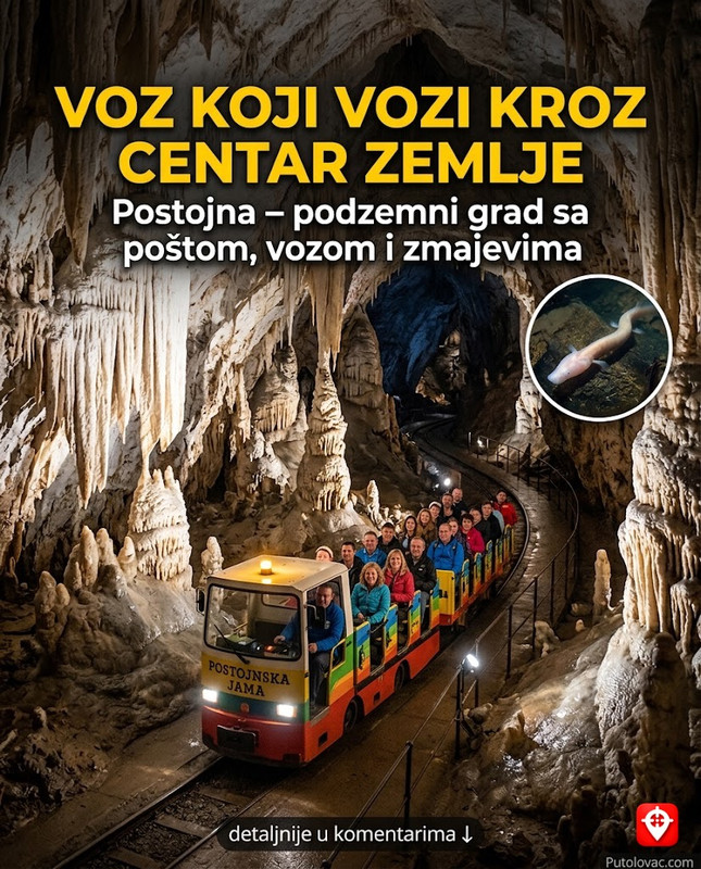 Podzemni grad ispod Slovenije ima vlastiti restoran, poštu i električni voz koji vozi od 1872. — i nije prestao ni jedan dan