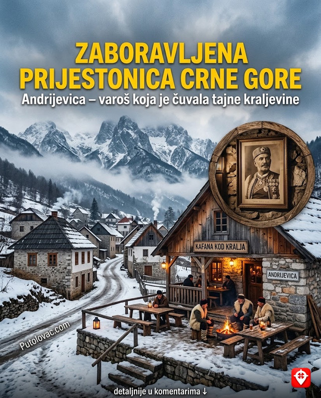 Ova crnogorska varoš bila je privremena prijestonica države — danas u njoj živi manje od 3.500 ljudi i jedna kafana