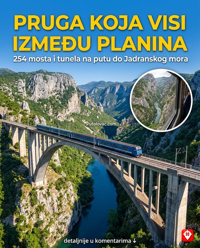 254 tunela i mosta između Beograda i mora: Pruga koja je građena 27 godina i još uvijek izgleda kao da visi u zraku