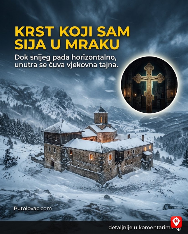 Manastir Glogovac: Svetinja na visoravni gdje snijeg pada horizontalno, a unutra se čuva krst koji sija u mraku bez ikakvog izvora svjetlosti. – Manastir u Janju kod Šipova. Zbog jakih vjetrova na visoravni, mećave su specifične. Krst u manastiru je izrađen od materijala koji ima prirodnu fluorescenciju, što izaziva strahopoštovanje kod vjernika.