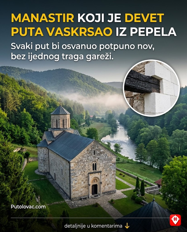 Manastir Moštanica: Svetinja koju su neprijatelji palili devet puta, ali svaki put bi se sutradan pojavila potpuno nova, bez ijednog traga gareži. – Manastir kod Kozarske Dubice. Istorijski je više puta stradao. Priča o “nestanku gareži” je legenda o brzoj obnovi koju su vršili mještani tokom noći kako bi pokazali neprijatelju da je svetinja neuništiva.
