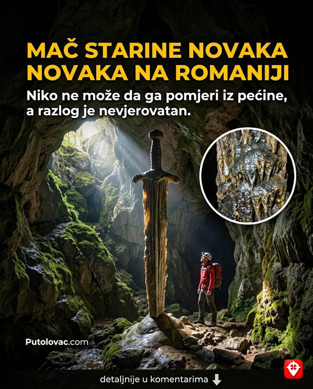 Novakova pećina na Romaniji: Legenda o hajduku koji je mogao da skoči sa vrha planine, a u pećini je ostavio mač koji niko ne može da podigne. – Pećina na strmim liticama Romanije. Starina Novak je istorijska i epska ličnost. “Mač” u pećini je zapravo stalagmit neobičnog oblika koji je narodna mašta pretvorila u oružje junaka.