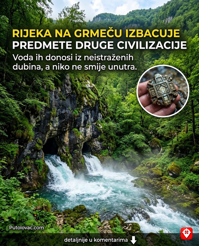 Rijeka Sanica na Grmeču: Voda koja izvire iz tri pećine istovremeno, ali jedna od njih svake godine izbaci predmet koji pripada nekoj drugoj civilizaciji. – Sanica je nevjerovatno čista rijeka. Pećinski sistem je ogroman. “Predmeti” su zapravo arheološki nalazi koje voda izbaci iz dubljih, neistraženih slojeva zemlje nakon velikih topljenja snijega.