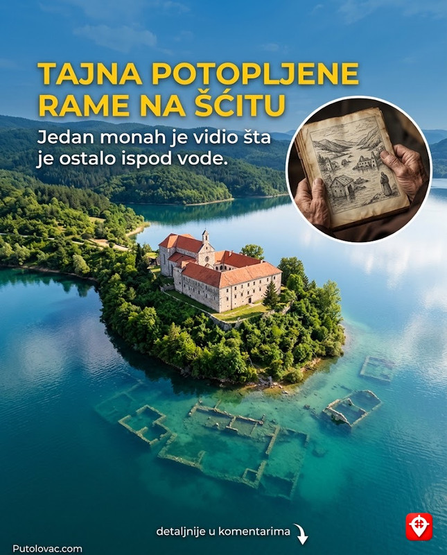 Franjevački samostan na Šćitu: Ostrvo usred jezera gdje se čuvaju zapisi o potopu, a jedan monah je tvrdio da je vidio šta se krije ispod vode. – Samostan u Rami. Nakon izgradnje brane, ostao je na poluostrvu (ostrvu). U muzeju se čuvaju svjedočanstva o potopljenim naseljima i crkvama koje se vide kada nivo jezera opadne.