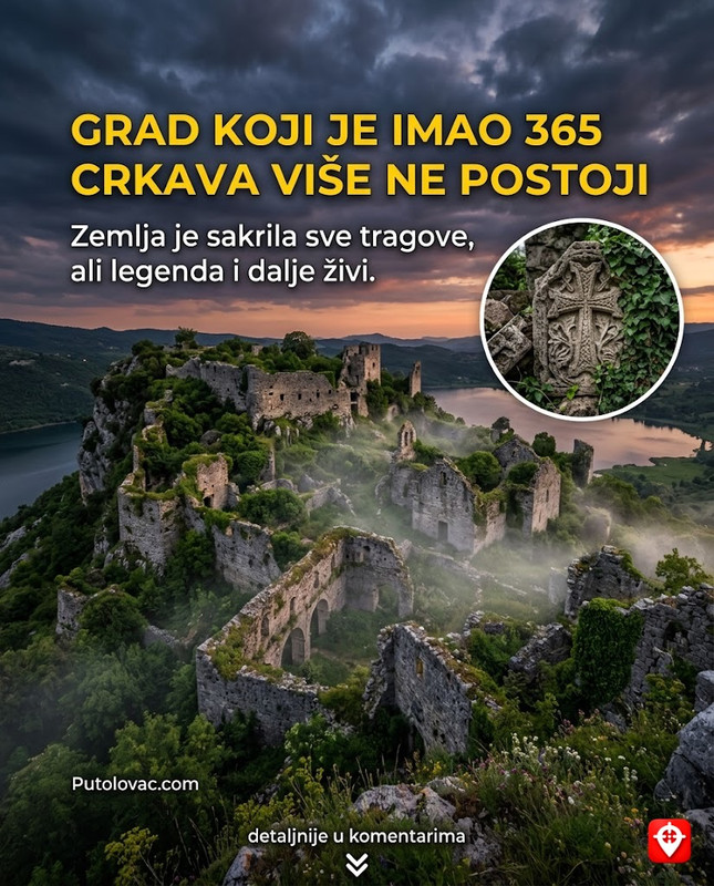 Šas, grad sa 365 crkava: Mjesto gdje je svaka crkva bila posvećena jednom danu, ali danas se ne može pronaći nijedna – zemlja ih je sve sakrila. – Srednjovjekovni grad Svač kod Ulcinja. Arheolozi su potvrdili postojanje desetina crkava, ali legenda o 365 je metafora o nekadašnjem bogatstvu grada koji je potpuno uništen u mongolskoj najezdi.