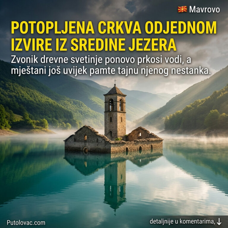 DA LI JE OVO NAJNEVEROVATNIJA SVETINJA NA BALKANU? Crkva koja već decenijama misteriozno izranja iz dubina jezera! 😱⛪️💦
