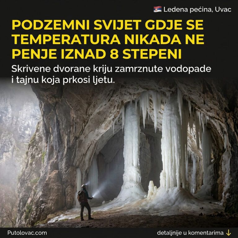 VEČITI LED SKRIVEN DUBOKO U LITICAMA! Mesto u Srbiji gde vlada večna zima, a do njegovog tajanstvenog ulaza možete doći samo na jedan način! 🥶🛶