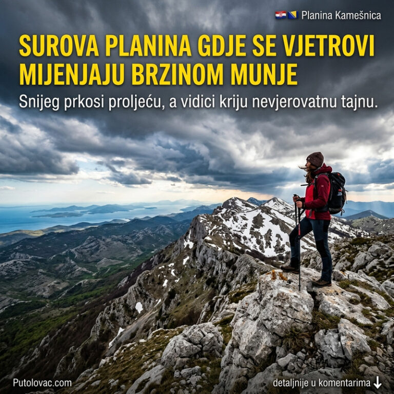 OVDE VETROVI DUVAJU BRZINOM MUNJE, A SNEG SE NE TOPI NI U PROLEĆE! Otkrijte surovu planinu sa koje se vidi celo Jadransko more! 🏔️💨😱