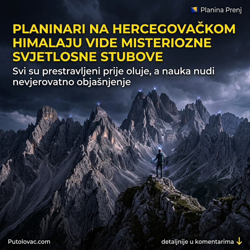 MISTERIJA HERCEGOVAČKOG HIMALAJA: Šta su zapravo neobični svetlosni stubovi koje planinari vide na ovoj planini?! 😱⚡️