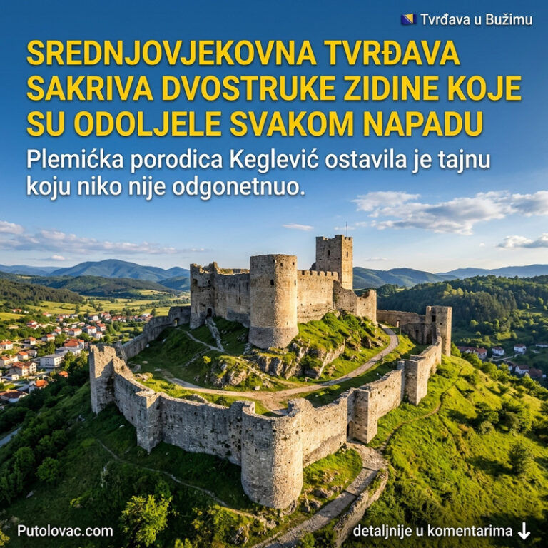 MISTERIJA TVRĐAVE U BUŽIMU: Šta to kriju dvostruki zidovi i kružne kule ovog srednjovekovnog dvorca? 🏰😮