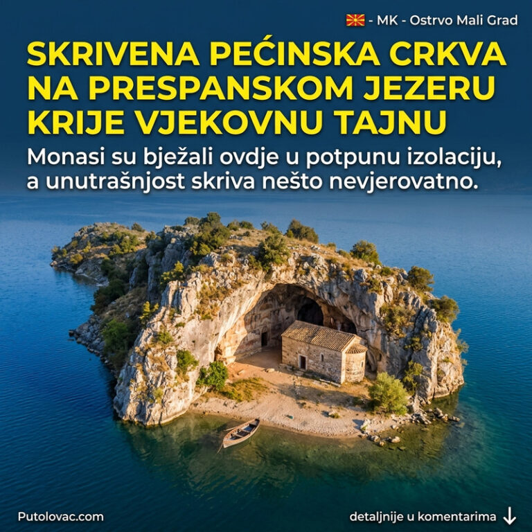 MISTERIJA SKRIVENA U PRIRODNOJ PEĆINI: Šta krije malo pusto ostrvo na jezeru koje spaja tri države?! 😱⛪