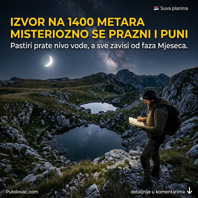 MISTERIJA SRPSKOG GEJZIRA: Izvor na 1400 metara koji se prazni sam od sebe prkosi svim zakonima fizike! 😱🌕