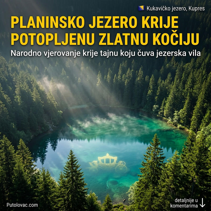 DA LI SE NA DNU OVOG JEZERA STVARNO KRIJE ZLATNA KOČIJA? Legenda o potopljenom blagu koje navodno čuva gorska vila! 😱✨