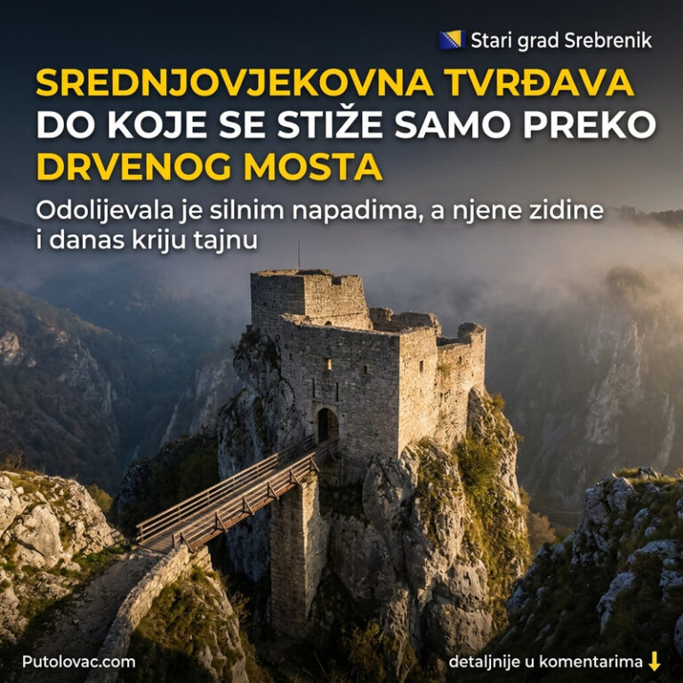 DA LI JE OVO NAJNEOSVOJIVIJA TVRĐAVA NA BALKANU? Srednjovekovni grad na strmoj steni do kojeg vodi samo drveni most! 🏰😱