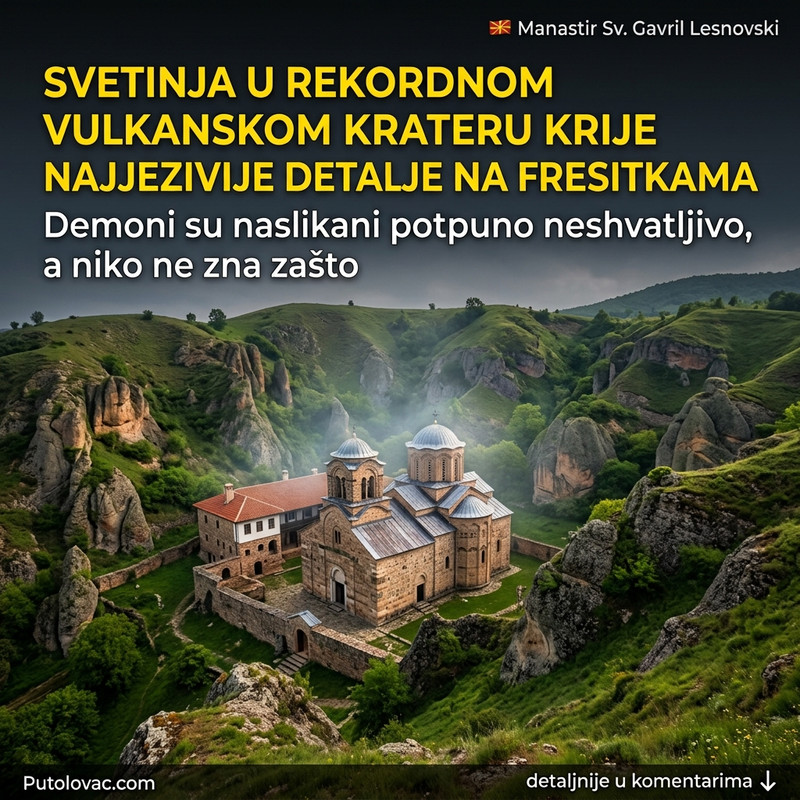 DA LI JE OVO NAJMISTERIOZNIJE MESTO NA BALKANU? Svetinja u krateru vulkana krije jezive freske demona sa šokantnim detaljima! 😱🌋😈