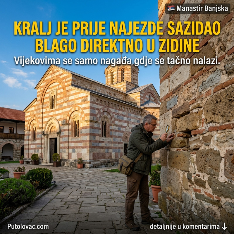 MISTERIJA BANJSKOG ZLATA: Šta je kralj Milutin sakrio u zidove pre turske najezde i zašto potraga i dalje traje? 🪙😮