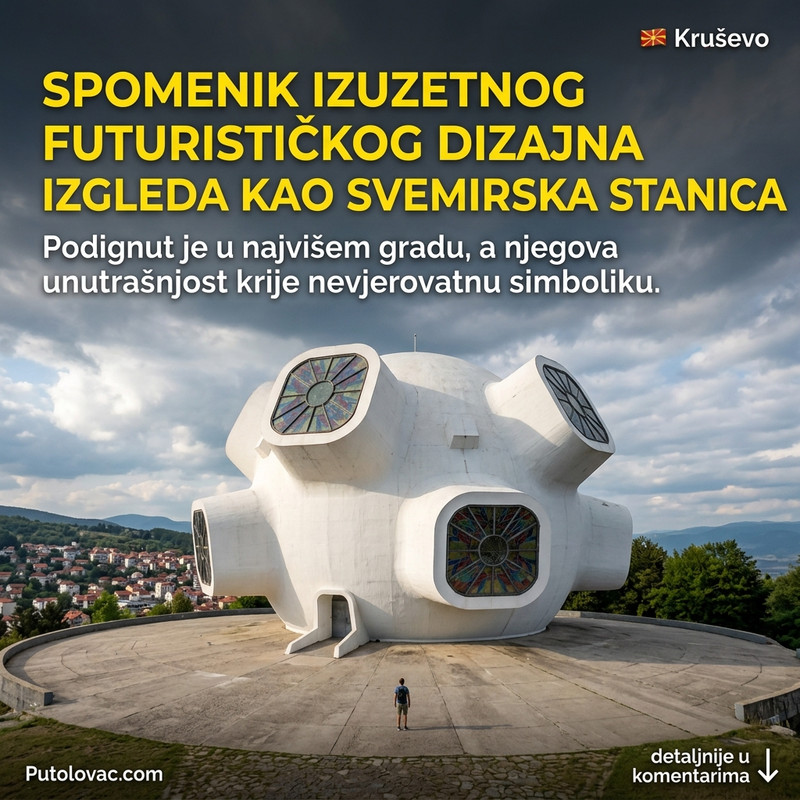 ZABORAVITE SVE ŠTO STE MISLILI O ARHITEKTURI: Ovaj balkanski spomenik izgleda kao bela svemirska stanica, a njegova unutrašnjost skriva nešto potpuno neverovatno! 😮🚀