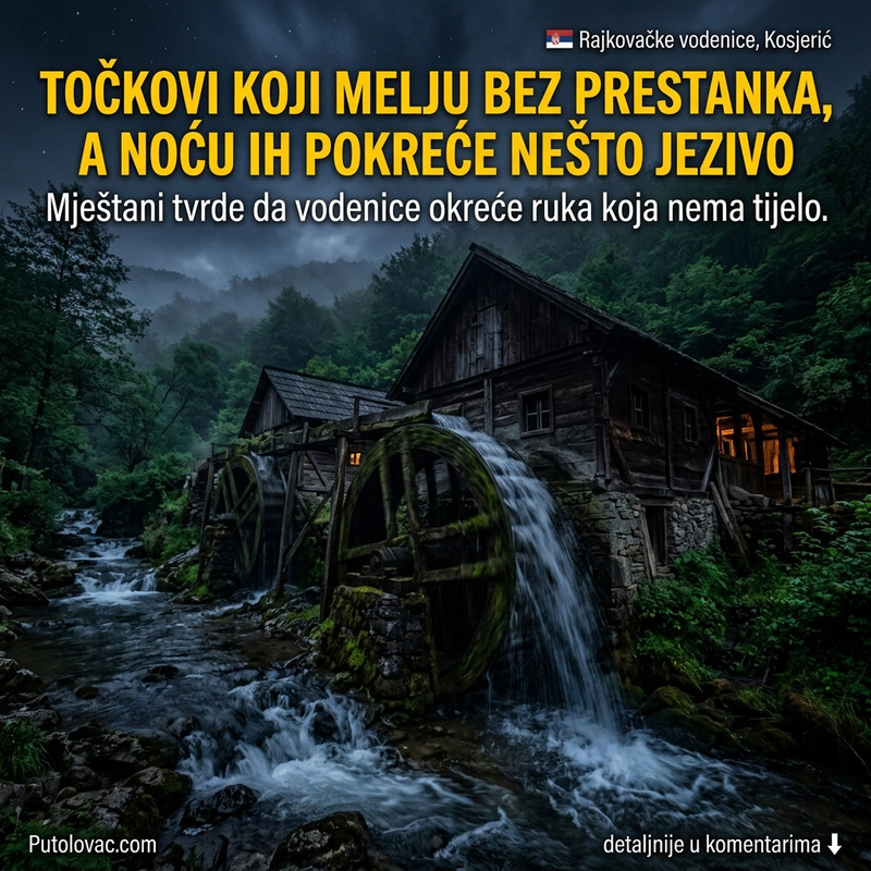 DA LI TOČKOVE OVIH VODENICA NOĆU STVARNO POKREĆE RUKA BEZ TELA? Legenda iz Kosjerića od koje podilazi jeza! 😱🌾