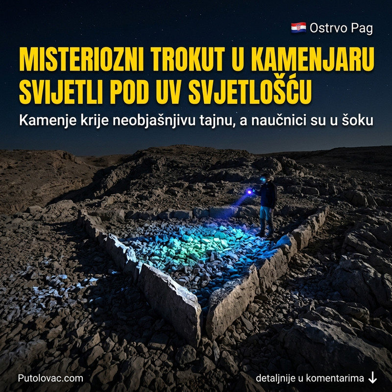 ŠOKANTNA TAJNA JADRANA: Šta se zapravo krije iza savršenog trougla u kamenjaru čije stene svetle pod UV zracima?! 😱👽