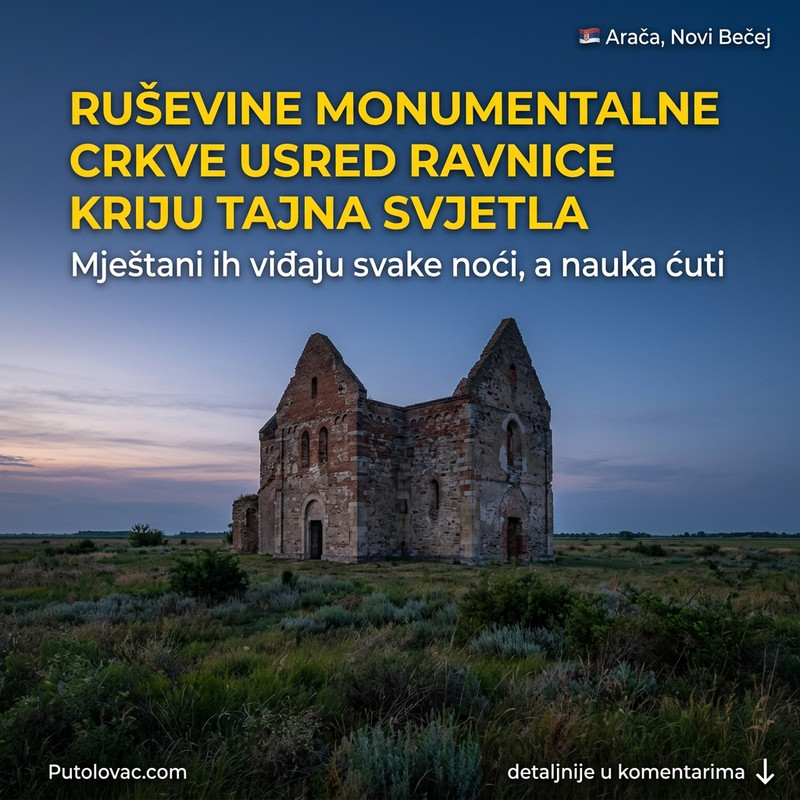 MISTERIJA USRED BANATSKE RAVNICE! Ruševine crkve kriju tajne simbole templara koji se vide samo noću?! 😱⛪✨