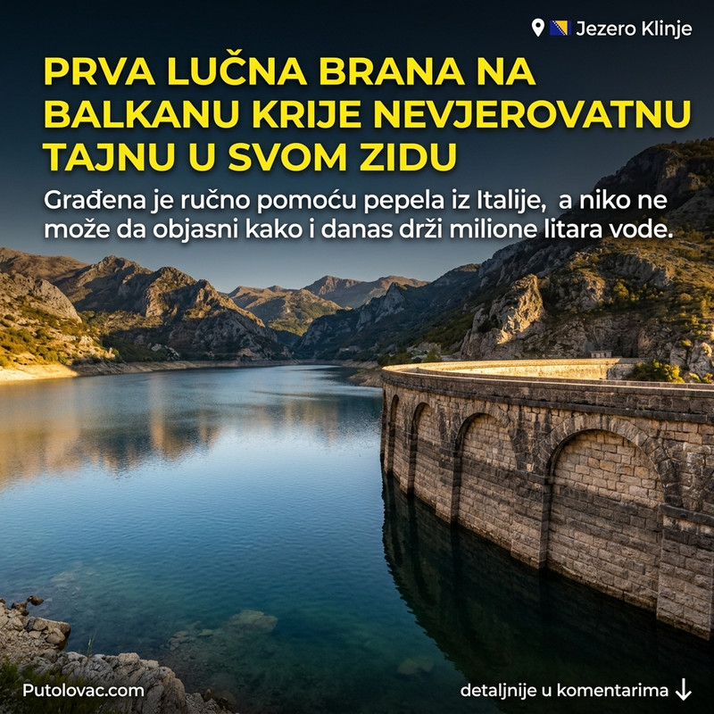 IZGRAĐENA OD VULKANSKOG PEPELA? Nevjerovatna tajna najstarije brane na Balkanu koja i danas prkosi vremenu! 😱🌊