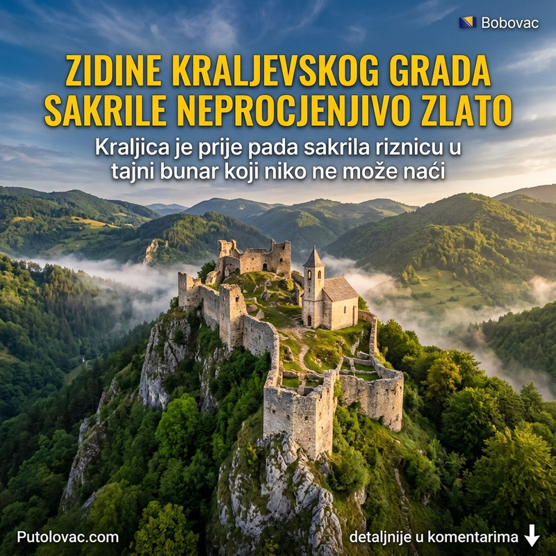 GDE JE NESTALO KRALJEVSKO ZLATO? Srednjovekovni grad na steni čije zidine kriju tajnu bunara kraljice Katarine! 🤫🏰💰