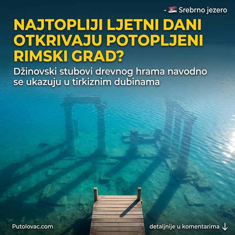DA LI SE ISPOD OVOG SRPSKOG JEZERA KRIJE POTOPLJENI GRAD? Neverovatna legenda o rimskom hramu koji se navodno vidi samo tokom najvrelijih letnjih dana! 😱🏛️