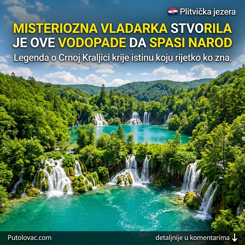 DA LI JE CRNA KRALJICA STVARNO STVORILA PLITVICE? Neverovatna legenda o nastanku najlepših jezera sveta koja će vas ostaviti bez daha! 👑🌊